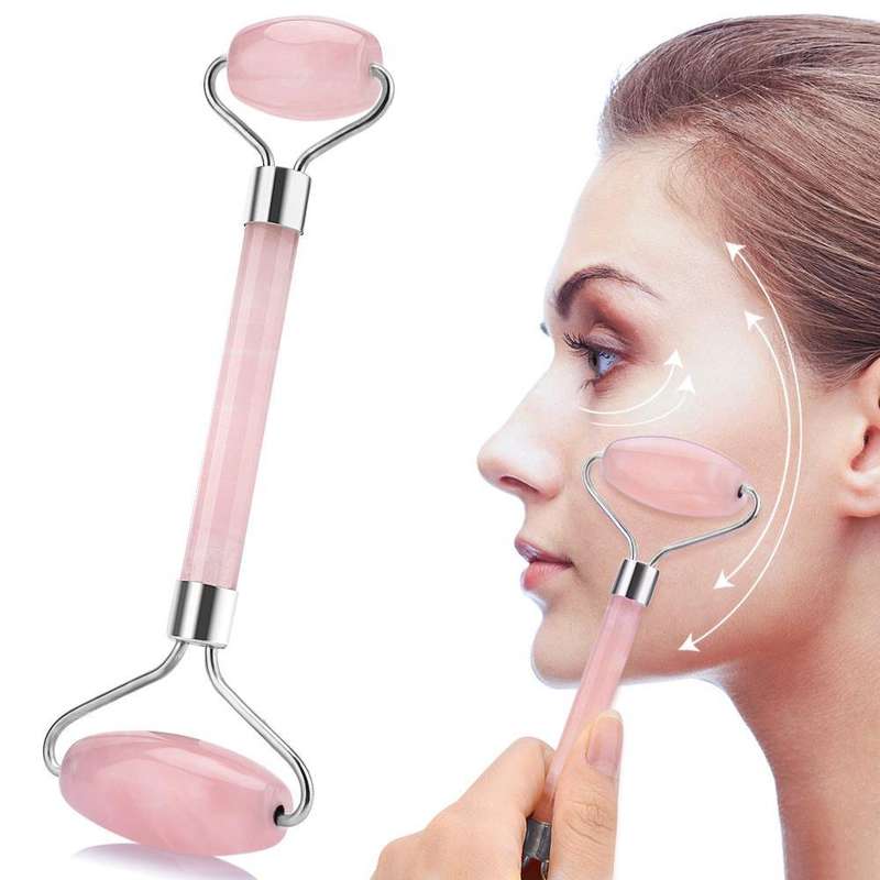 Rose Quartz Facial Massage Jade Roller