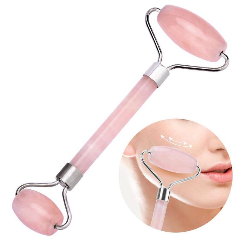 Rose Quartz Facial Massage Jade Roller