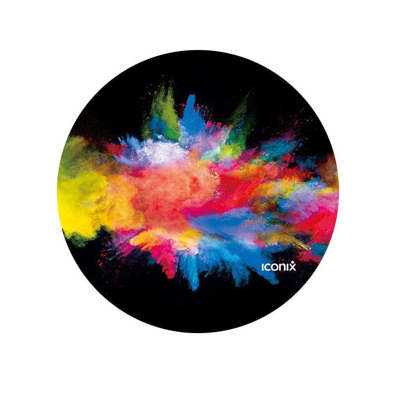 Round Colour Burst Mouse Pad