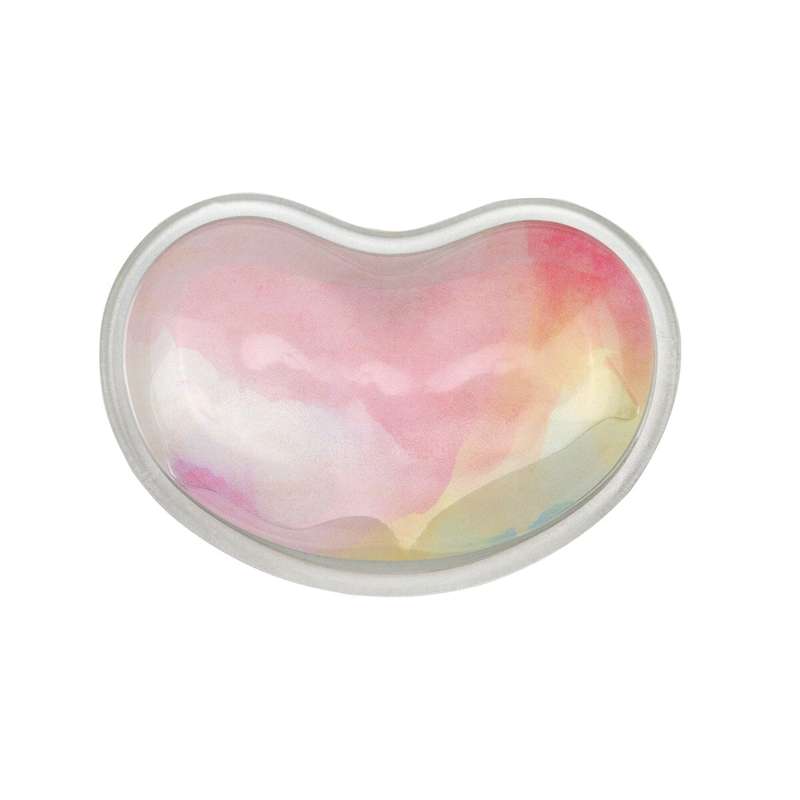 Silicone Crystal Wrist Support Pad - Pink Marble