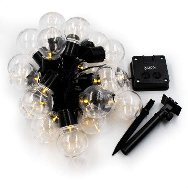 Solar Powered Retro Bulb String Of 10 / 20 LED Lights