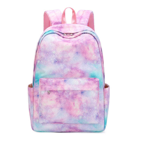 Student Tie-dye Backpack  Pearly Pink