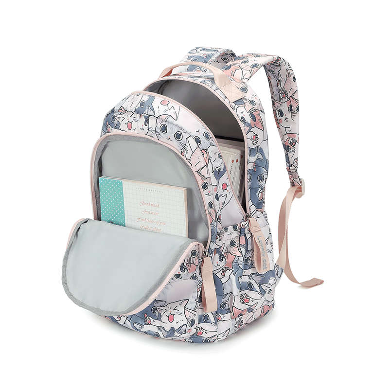 Student Totally Pawsome Cat Print Backpack