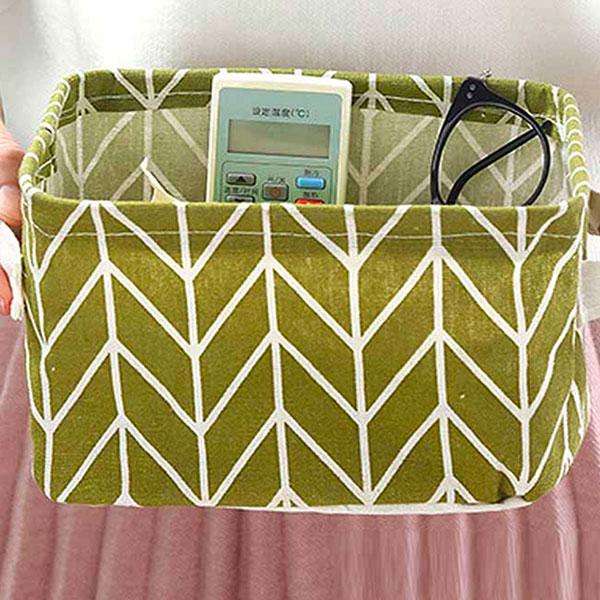 Table Top Storage Organiser-Various Printed - Grey Check Printed