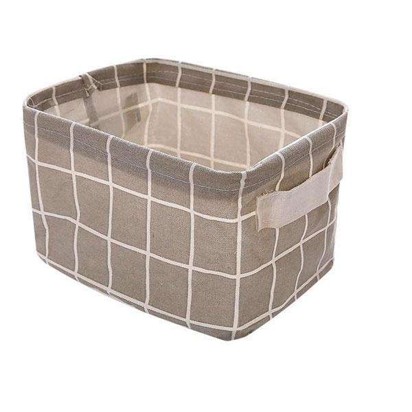 Table Top Storage Organiser-Various Printed - Grey Check Printed
