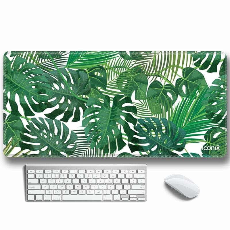 Tropical Leaf Full Desk XL Coverage Gaming and Office Mouse Pad