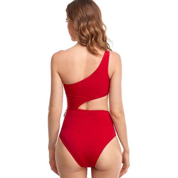 Women's Red Bow One-piece Swimwear