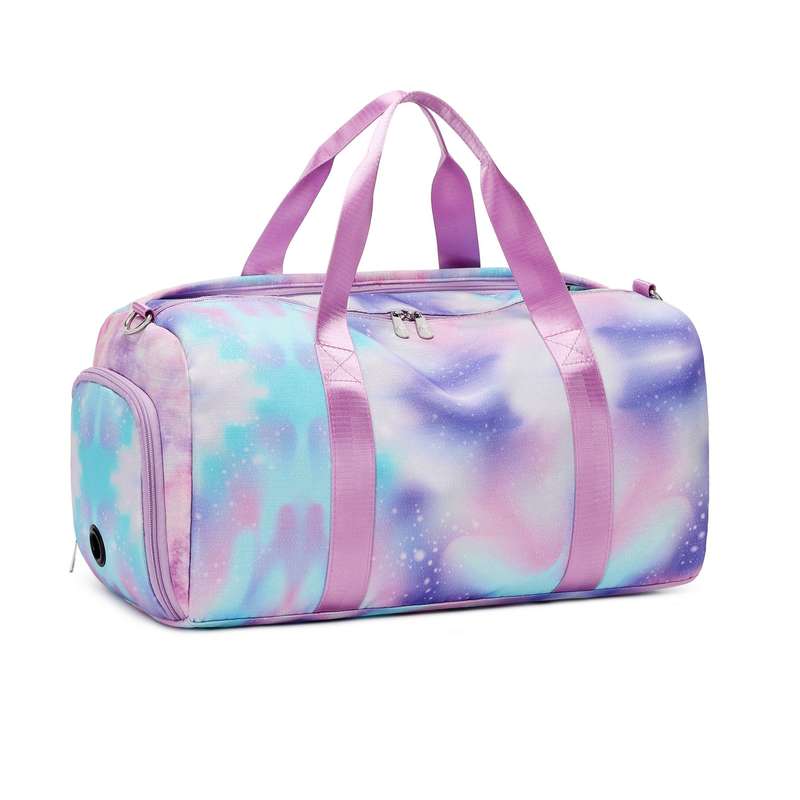 Womens Solar Pastels Tie-Dye Wet and Dry Gym Bag