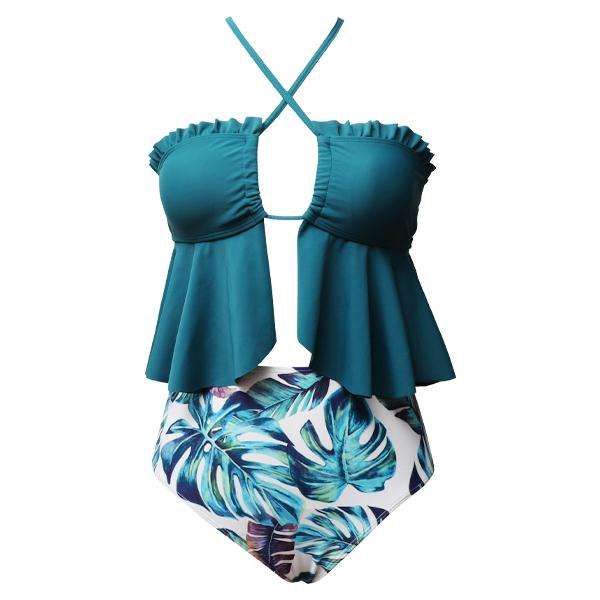 Women's Teal Impact Two-piece Bikini