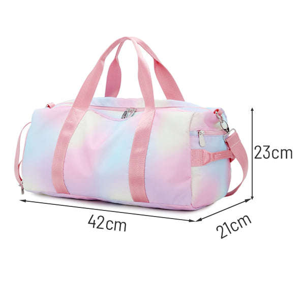 Womens Pastel Tie-Dye Wet and Dry Gym Bag
