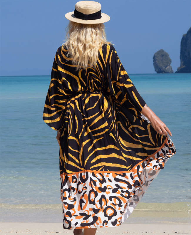 Women's Tiger Stripe Beach Cover-Up
