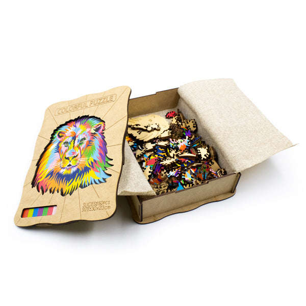 Wooden Animal 153pc Jigsaw Puzzle  Lion