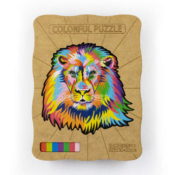 Wooden Animal 153pc Jigsaw Puzzle  Lion