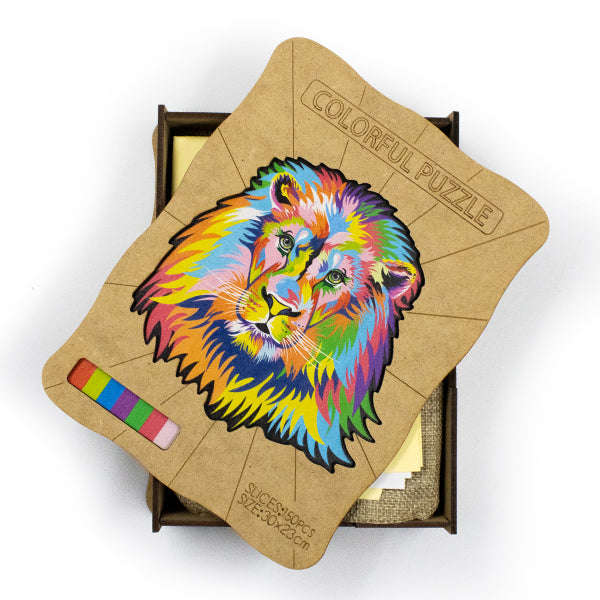 Wooden Animal 153pc Jigsaw Puzzle  Lion