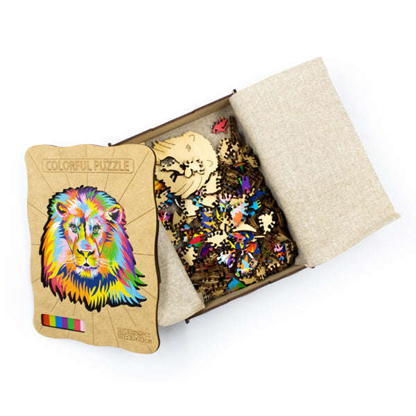 Wooden Animal 153pc Jigsaw Puzzle  Lion