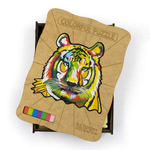 Wooden Animal 152pc Jigsaw Puzzle  Tiger