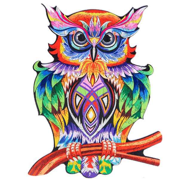 Wooden Animal 153pc Jigsaw Puzzle  Owl