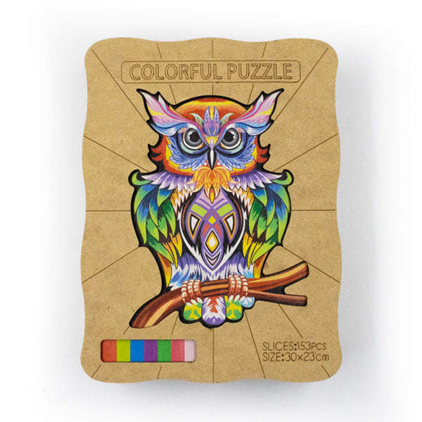 Wooden Animal 153pc Jigsaw Puzzle  Owl