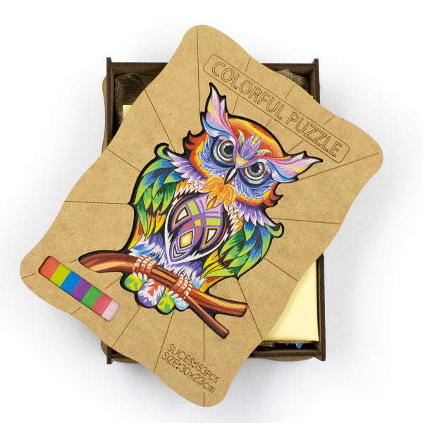 Wooden Animal 153pc Jigsaw Puzzle  Owl