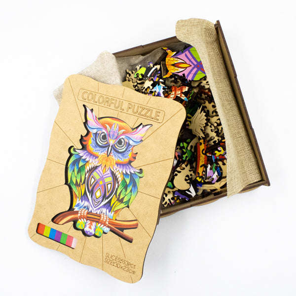 Wooden Animal 153pc Jigsaw Puzzle  Owl