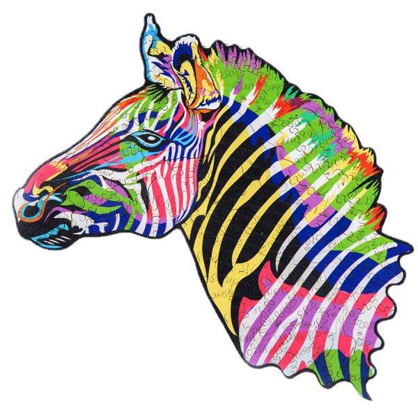 Wooden Animal 159pc Jigsaw Puzzle  Zebra