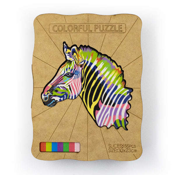 Wooden Animal 159pc Jigsaw Puzzle  Zebra