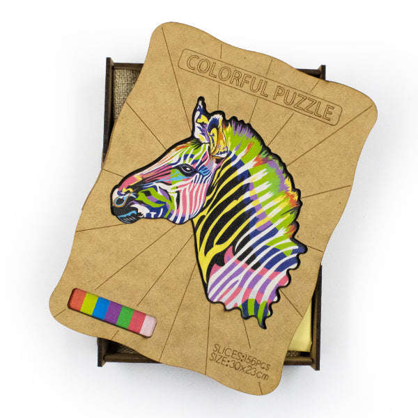 Wooden Animal 159pc Jigsaw Puzzle  Zebra