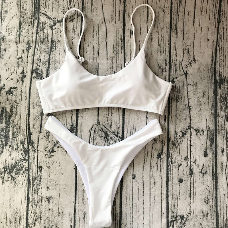 2017 Padded Bikini Brasil Set Hot Summer Swimwear bathing suit women Costumi da bagno donna  #E0 - M