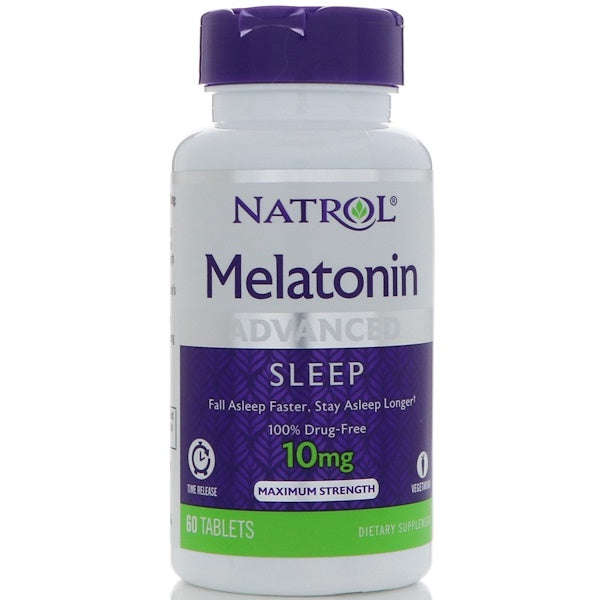Natrol, Melatonin, Advanced Sleep, Time Release, 10 mg, 60 Tablets