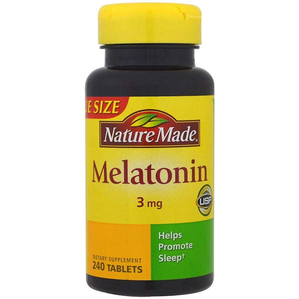 Nature Made, Melatonin, 3 mg, 240 Tablets
