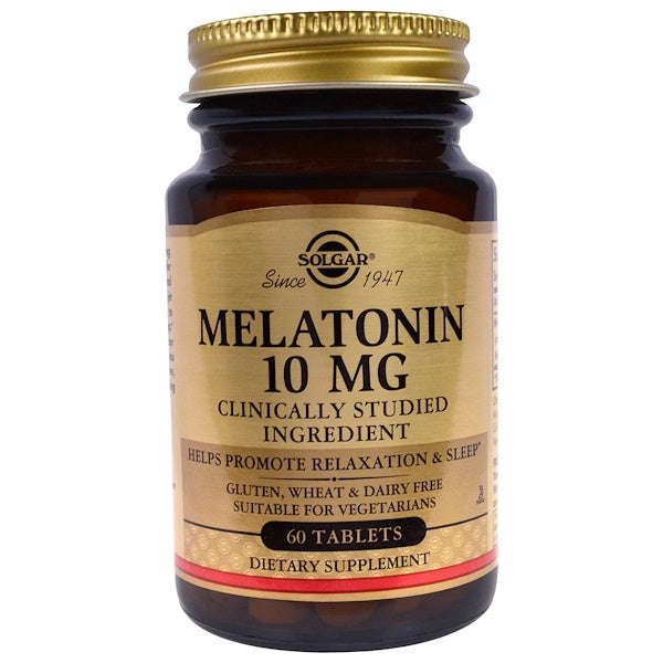 Solgar, Melatonin, 10 mg, 60 Tablets
