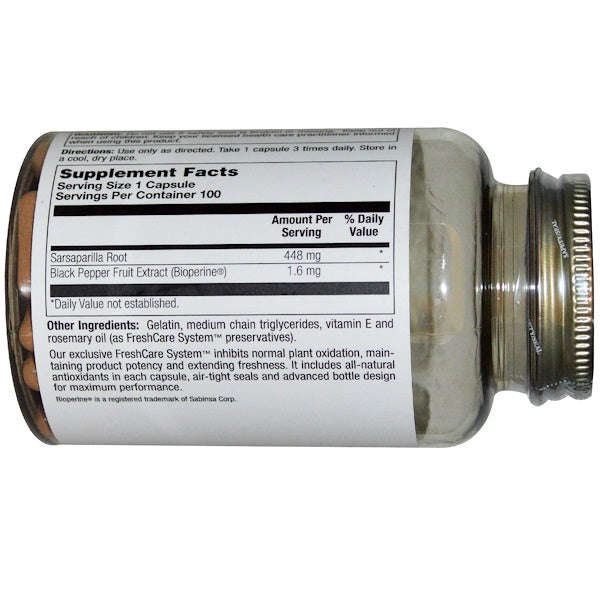 Nature's Herbs, Sarsaparilla Root, 100 Capsules
