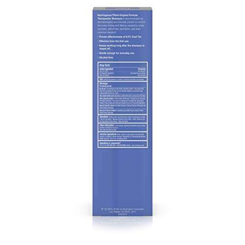 Neutrogena T/Gel Therapeutic Shampoo Original Formula, Anti-Dandruff Treatment for Long-Lasting...