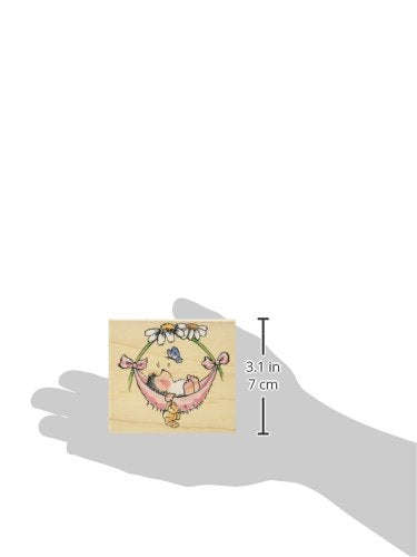 Penny Black Mounted Rubber Stamp 3-inch x 3.25-inch, Baby Hammock