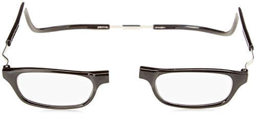 CliC Magnetic Closure Reading Glasses XXL with Adjustable Headband Black 1.50