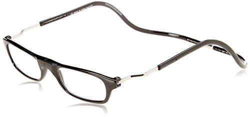 CliC Magnetic Closure Reading Glasses XXL with Adjustable Headband Black 1.50