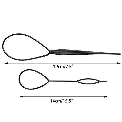 Topsy Tail Hair Styling Tool, Pack of 6 Hair Braid Hair Accessories Ponytail Maker, Pony Tail Too...