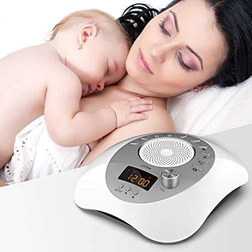 White Noise Machine, LATOW Womb Sound White Noise Machine for Baby Sleeping, Portable Sleep...