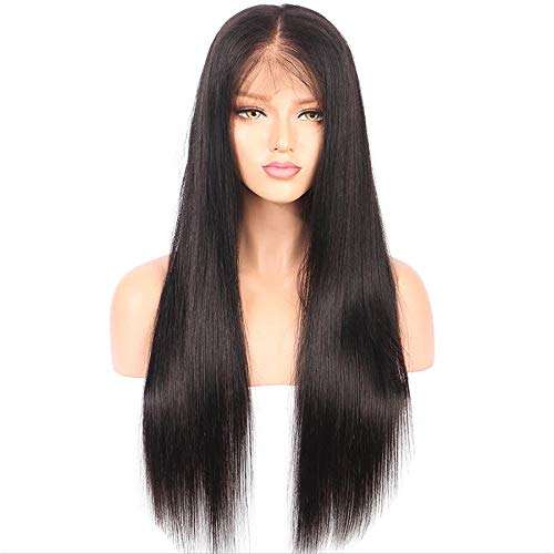 Straight 360 Lace Frontal Wig Brazilian Human Hair Wigs Preplucked And Bleached 360 Lace Wigs Wit...