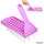 Lip Balm Crafting Kit - Easy Lip Balm Filling Tray and Spatula - 50 Empty Lip Balm Tubes with Cap...