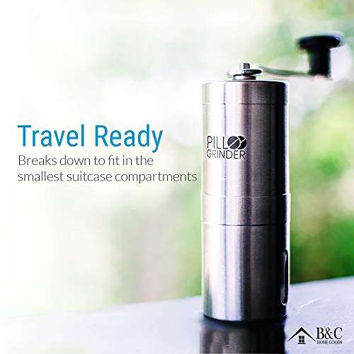 Pill Grinder - Stainless Steel Tablet & Vitamin Crusher - Grind & Pulverize Multiple Pills, Medic...