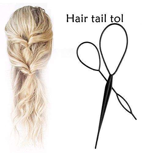 Topsy Tail Hair Styling Tool, Pack of 6 Hair Braid Hair Accessories Ponytail Maker, Pony Tail Too...