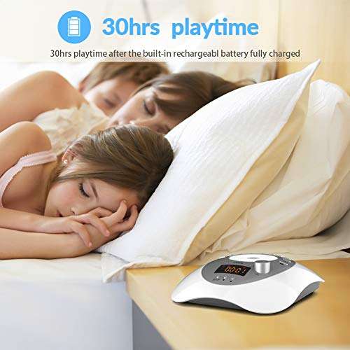 White Noise Machine, LATOW Womb Sound White Noise Machine for Baby Sleeping, Portable Sleep...