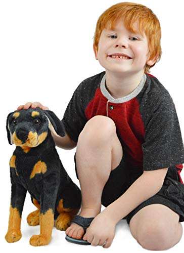 VIAHART Rodolf The Rottweiler | 15 Inch Large Dog Stuffed Animal Plush | by Tiger Tale Toys