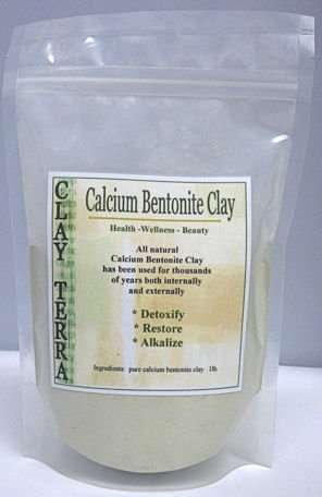 Clay Terra - Calcium Bentonite Clay 1 lb. food grade