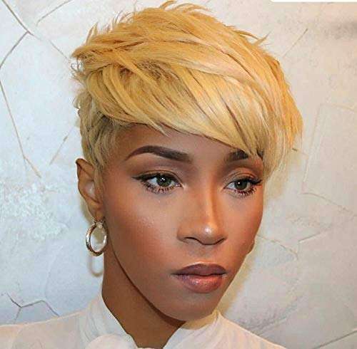 BeiSD Short Colored Hair Wigs For Women Short Synthetic Wigs For Black Women Short Pixie Cut Wigs...