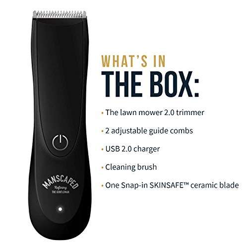Best Electric Manscaping Groin Hair Trimmer, Lawn Mower 2.0 by Manscaped, Replaceable Ceramic...