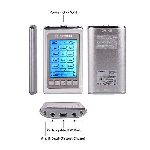 Tens Unit Muscle Stimulator 12 Massage Modes [Lifetime Warranty] Electronic Pulse Massager...