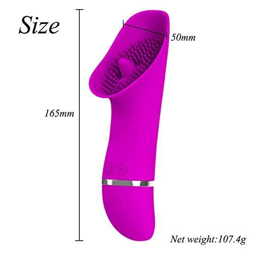 Tongue Vibrate Toy, Oral Tongue Simulator, Waterproof 30-Frequency Vibration Wand, Multi Speed...