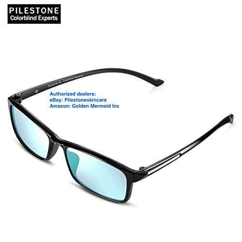 Pilestone TP-012 Color Blind Corrective Glasses for Red-Green Blindness (Color Blind Glasses)